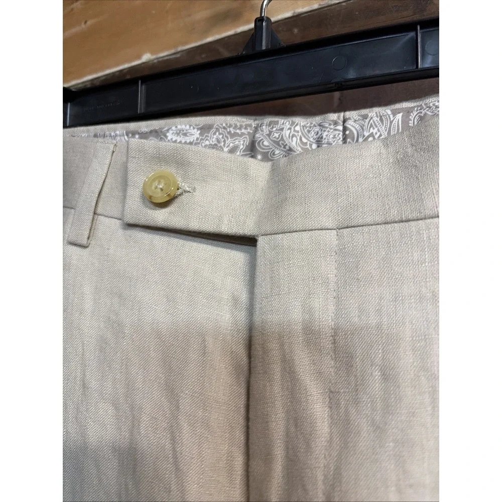 Lauren Ralph Lauren Mens Neville Straight 100% Linen Dress Pants 35X30 - Picture 11 of 12